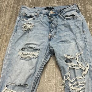 Aeropostale 90 super High rise straight leg jeans